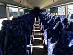56 person charter bus interior